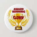 Buscar payaso de circo chapas Botón