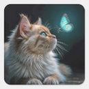 Buscar gato y mariposa pegatinas Para todos
