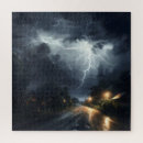 Buscar tormenta del relámpago puzzles Lluvia