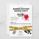 Buscar cena del misterioso asesinato invitaciones Halloween