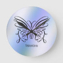 Buscar dibujo la mariposa de relojes de pared Elegante