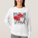 Buscar flores rojas y blancas camisetas Floral