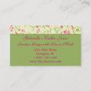 Buscar placer tarjetas de visita Florista