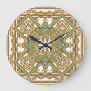 Buscar ornamental relojes de pared Dorado