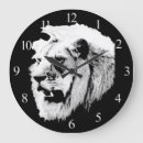 Buscar león africano relojes de pared Vida salvaje