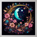 Buscar luna creciente posters Flores