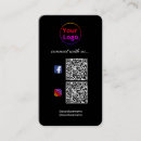 Buscar qr code tarjetas de visita Logotipo comercial