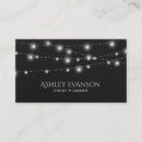 Buscar cadena luces tarjetas de visita Elegante