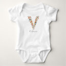 Buscar letra v bebe ropa Monograma
