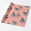 Buscar teal papel de regalo Floral