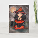 Buscar gato gótico tarjetas Bruja
