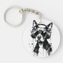 Buscar perro blanco llaveros Animales