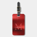 Buscar metal etiquetas para maletas Rojo