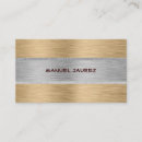 Buscar metal cepillado tarjetas de visita Masculino