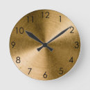 Buscar latón relojes de pared Metálico