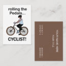 Buscar ciclista tarjetas de visita Tienda de bicicletas