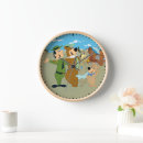 Buscar animación relojes de pared Diseño de oso lúdico
