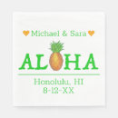 Buscar hawaiana boda servilletas Hawaiano