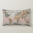 Buscar mapa del mundo cojines Mapas decorativos