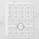 Buscar monogramas 16x22 invitaciones Blanco