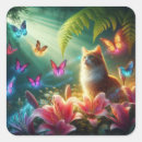 Buscar gato y mariposa pegatinas Para todos