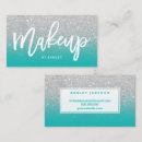 Buscar plata y turquesa tarjetas de visita Para ella