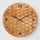 Buscar mimbre relojes de pared Brillante