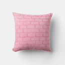 Buscar pared de ladrillo cojines Rojo