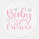 Buscar cold pegatinas Baby shower de invierno