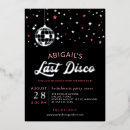 Buscar disco ball invitaciones Última discoteca