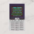 Buscar teléfono celular tarjetas de visita Célula