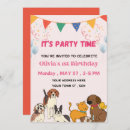 Buscar puppy party invitaciones Para niños