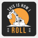 Buscar excavadoras pegatinas Sitio de construcción