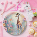 Buscar giraffe papel platos 1 ª comedia