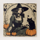 Buscar brujas puzzles Halloween vintage