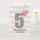 Buscar 5 años tarjetas Moderno
