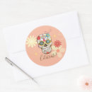 Buscar calaveras de azúcar pegatinas Calavera floral