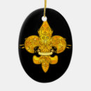 Buscar flor de lis adornos Decorativo