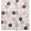 Buscar hexágono cortinas de baño Mosaico