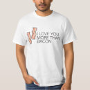 Buscar amo el tocino camisetas Cocinero