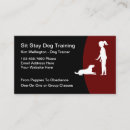 Buscar training tarjetas de visita Entrenamiento de perros