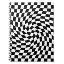 Buscar a cuadros blanco y negro libretas Divertido