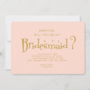 Buscar bridesmaid invitaciones Dama de honor