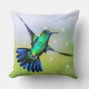 Buscar colibrí hermoso cojines Pájaro