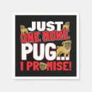 Buscar pug servilletas Divertido