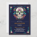 Buscar esqueleto invitaciones de halloween Floral