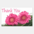 Buscar flower rectangulares pegatinas Gracias