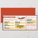 Buscar fresco 10x23 invitaciones Tarjeta de embarque