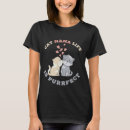 Buscar gatito del dibujo animado camisetas Para ella