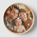 Buscar foto del bebé relojes de pared Agudo